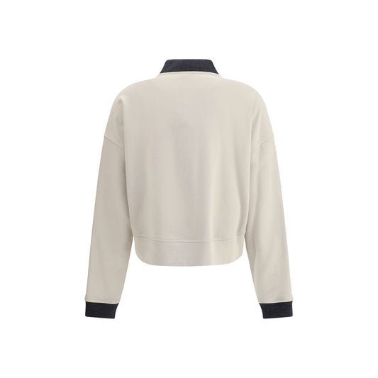 Brunello Cucinelli Grauer Baumwoll-Cardigan