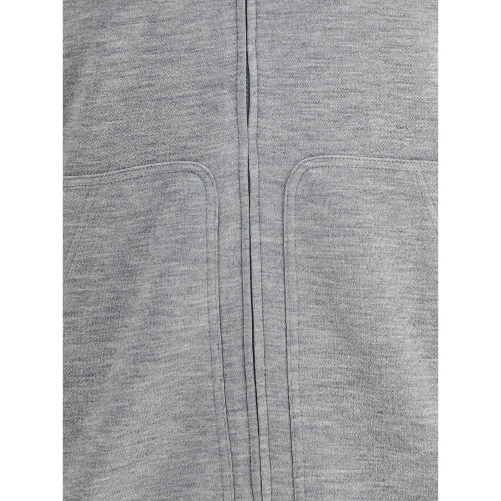 Brunello Cucinelli Graues Kaschmir-Sweatshirt