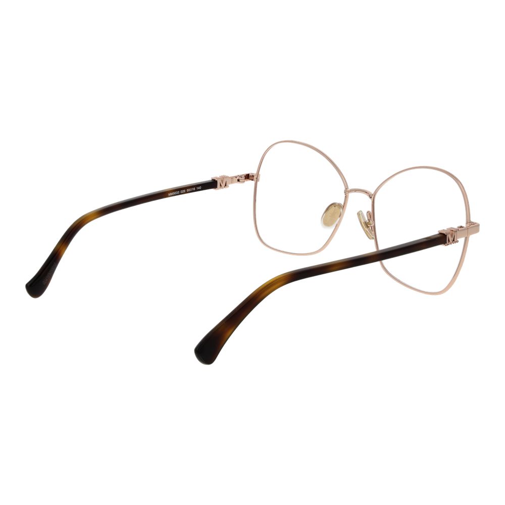 Max Mara Brille mit roségoldenem Metallrahmen