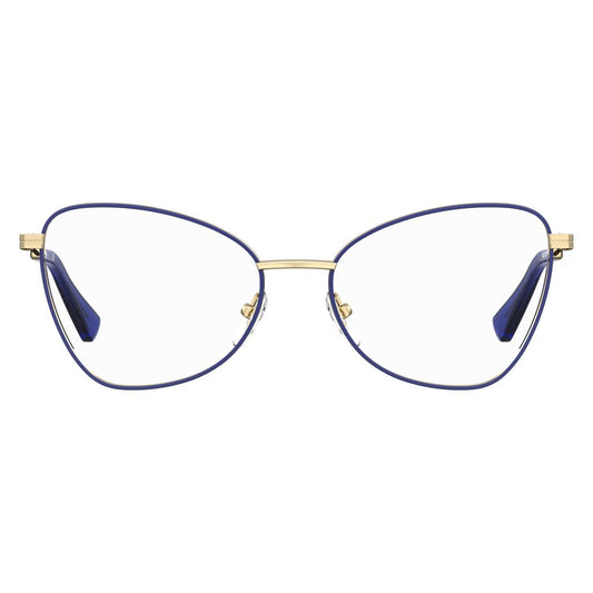 Moschino Blaue Metallbrille (Gestelle)