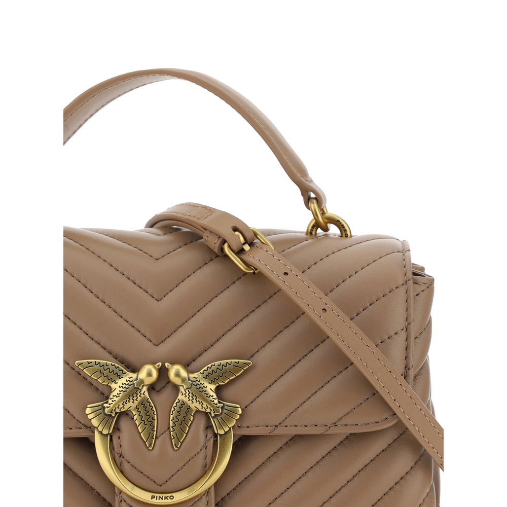 PINKO Geldbörse aus Kalbsleder Bos Taurus in Braun