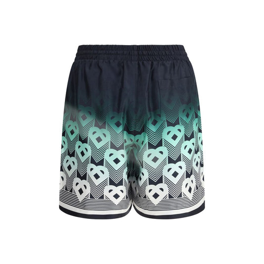 Casablanca Bermuda-Shorts aus Seide in Multicolor