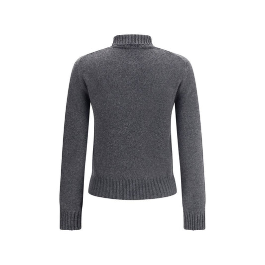 Ami Paris Grauer Kaschmir-Rollkragenpullover