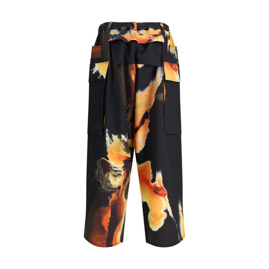 Y-3 Bunt bedruckte Cargohose aus Polyethylen