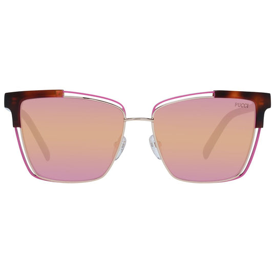 Emilio Pucci Braune Sonnenbrille aus Acetat und Metall