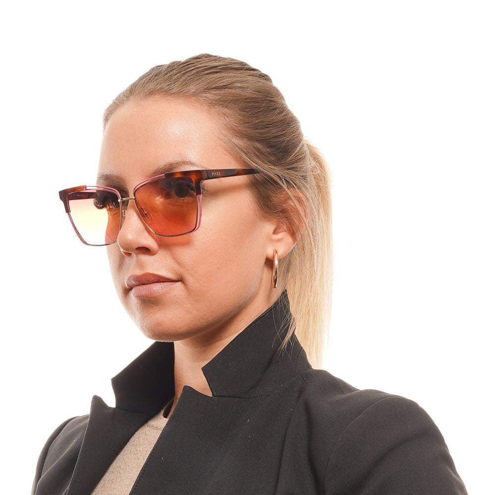 Emilio Pucci Braune Sonnenbrille aus Acetat und Metall