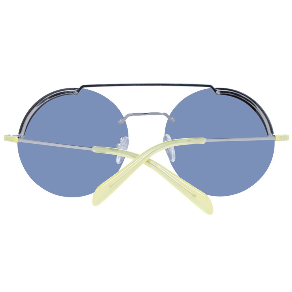 Emilio Pucci Graue Metall-Sonnenbrille