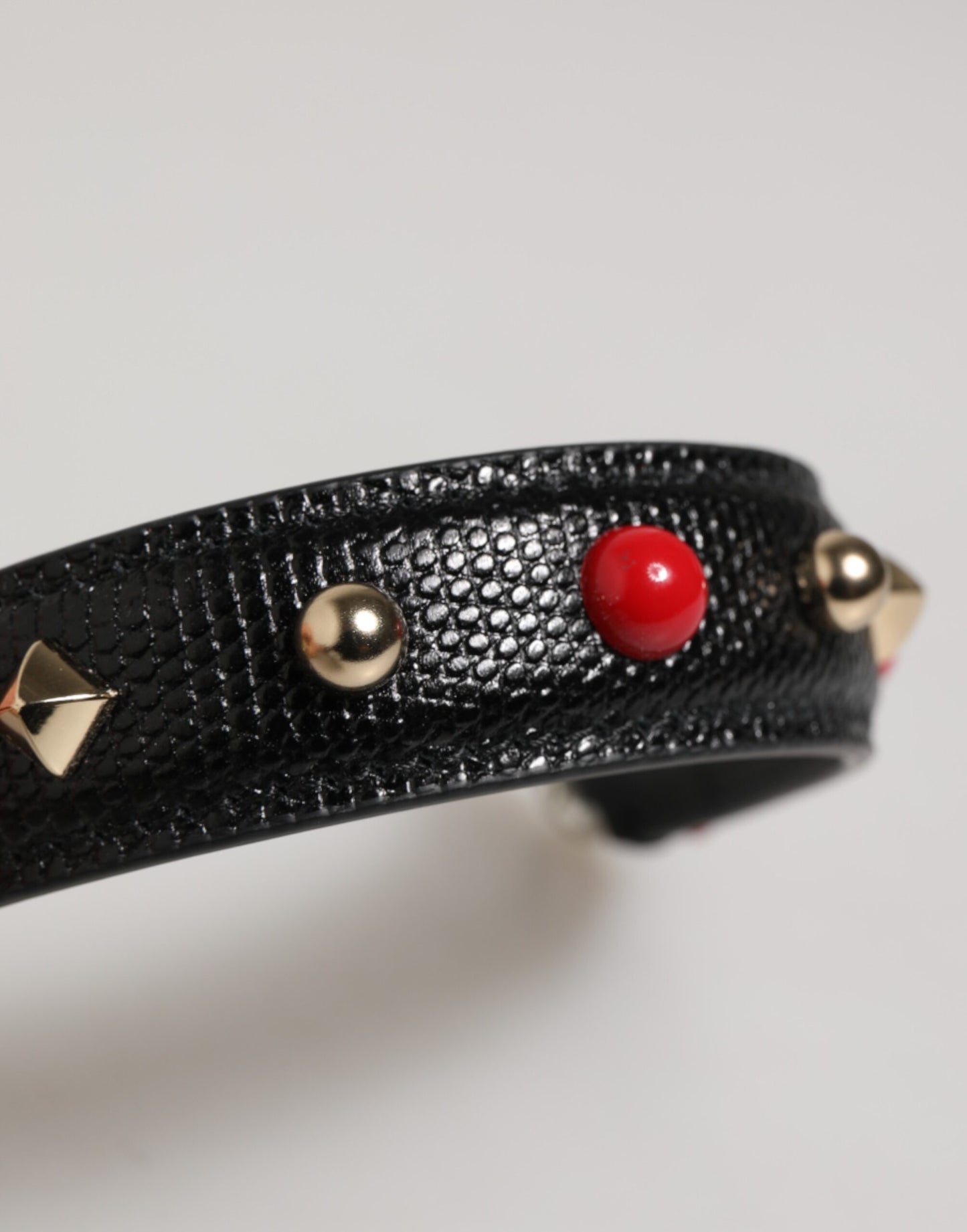 Dolce & Gabbana Schwarze verschönerte Ledertasche mit Henkel Frauen Schulterriemen