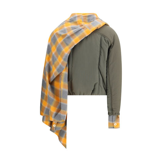 MARBELL Grüner Baumwollmantel