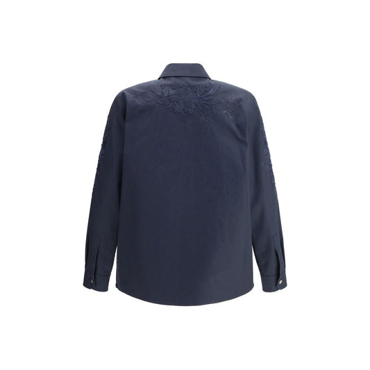 Gucci Baumwoll-Jeansjacke in Blau