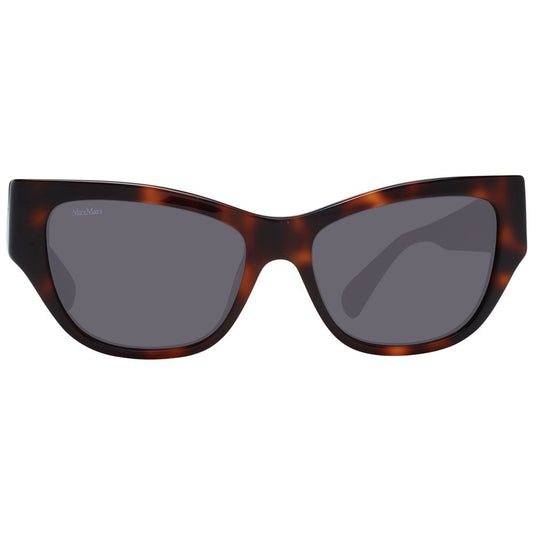 Max Mara Braune Kunststoff-Sonnenbrille