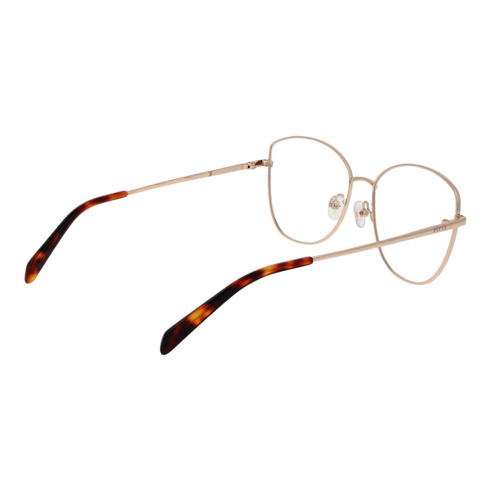 Emilio Pucci Brille mit roségoldenem Metallrahmen