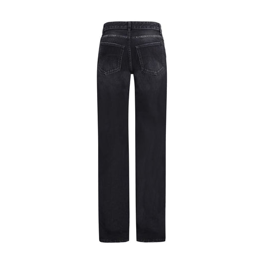 Balenciaga Schwarze Baumwoll-Jeans mit Relaxed Fit