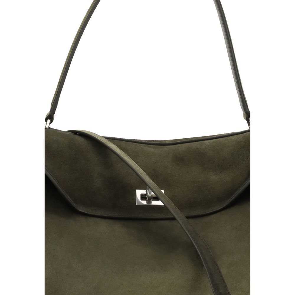 Balenciaga Grüne Kalbsleder Bos Taurus Schultertasche