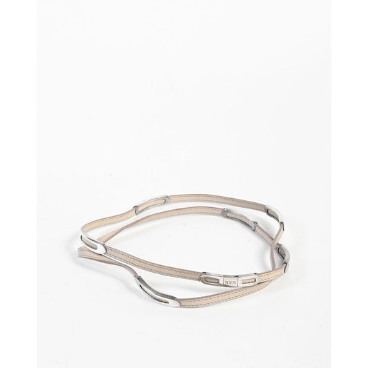 Tod's Beigefarbenes Lederarmband