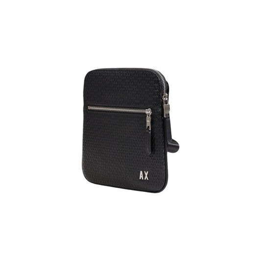 Armani Exchange Schwarze Polyester-Messenger-Tasche