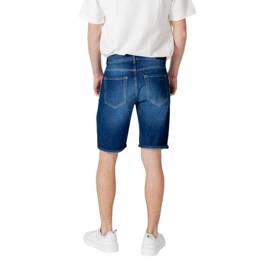 Antony Morato Blaue Baumwoll-Bermuda-Shorts