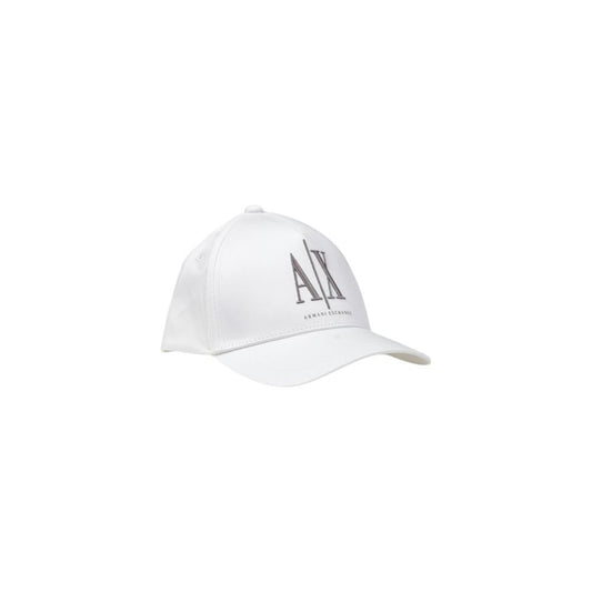 Armani Exchange Weiße Baumwoll-Kappe (Baseball-Cap)