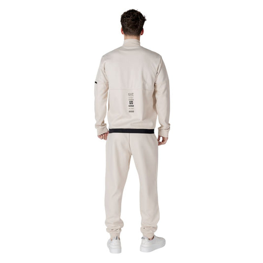 EA7 Emporio Armani Beigefarbener Baumwoll-Sweatuit