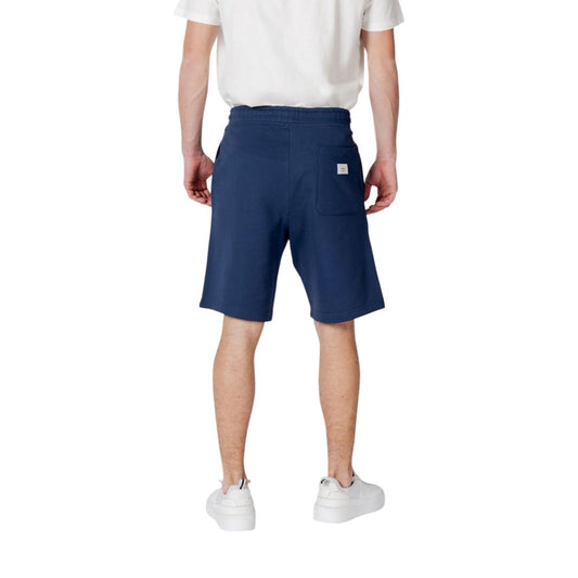 Replay Blaue Baumwoll-Bermuda-Shorts