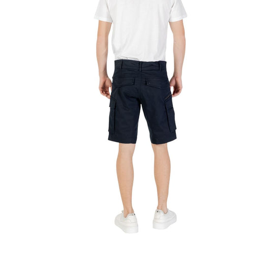 Replay Blaue Baumwoll-Bermuda-Shorts