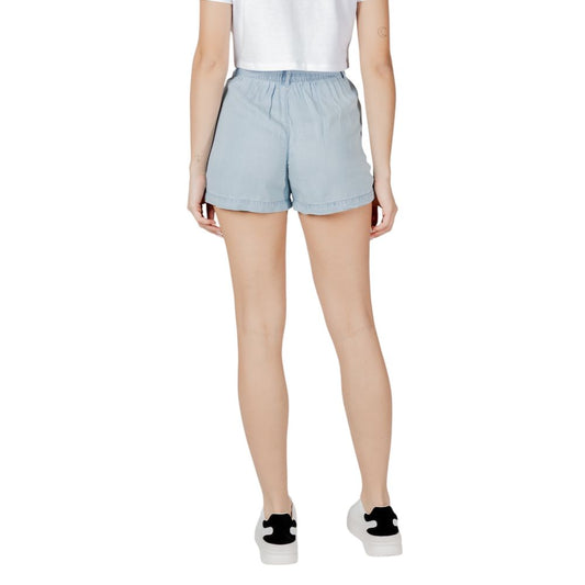 Only Hellblaue Leinen-Shorts