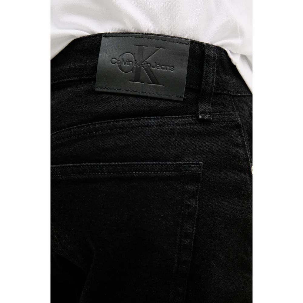 Calvin Klein Jeans Schwarze Baumwoll-Bermudas