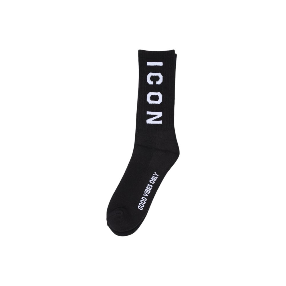 Icon Schwarze Baumwollsocken