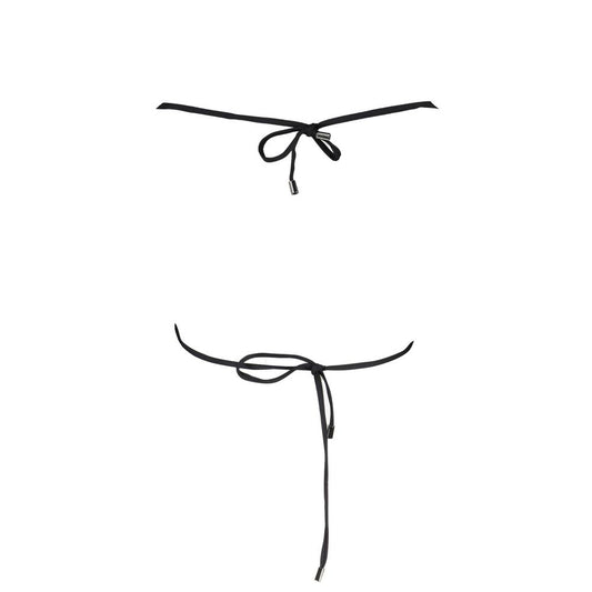 Karl Lagerfeld Schwarz Elastan Bademode