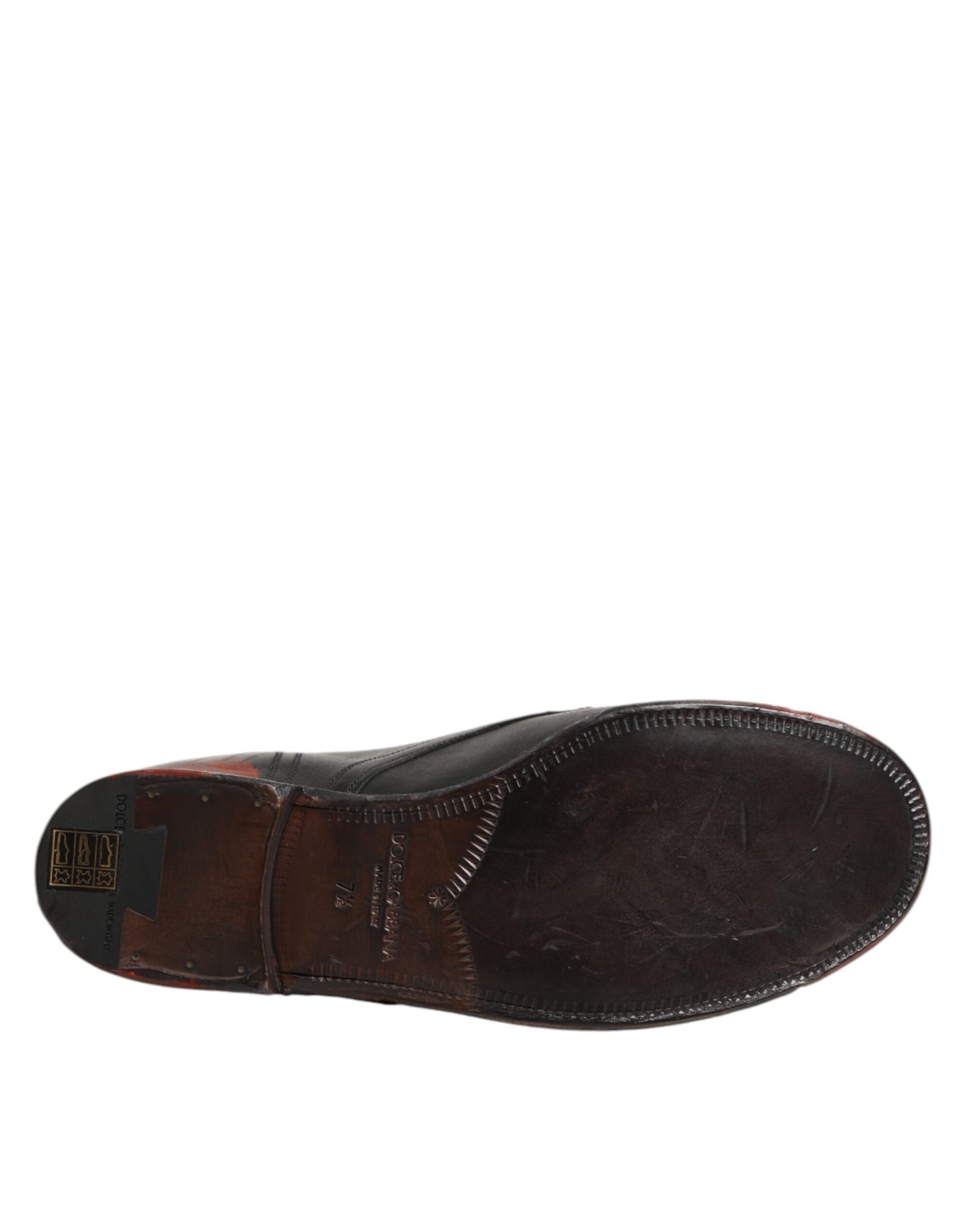 Dolce & Gabbana Schwarze Rote Schnürstiefeletten Kurzstiefel Schuhe