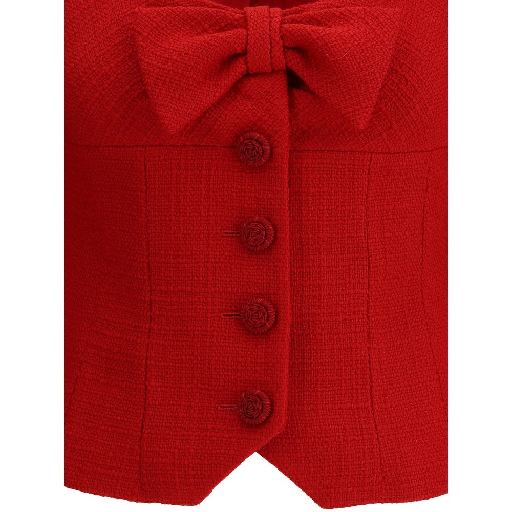 Valentino Rote Wollkleidung aus Fleece