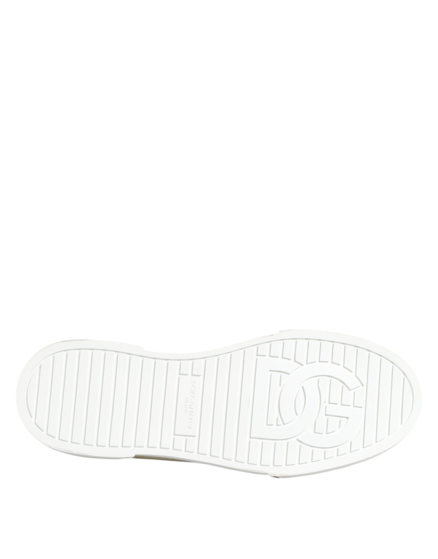 Dolce & Gabbana Multicolor Baumwolle Logo Low Top Sneakers Schuhe