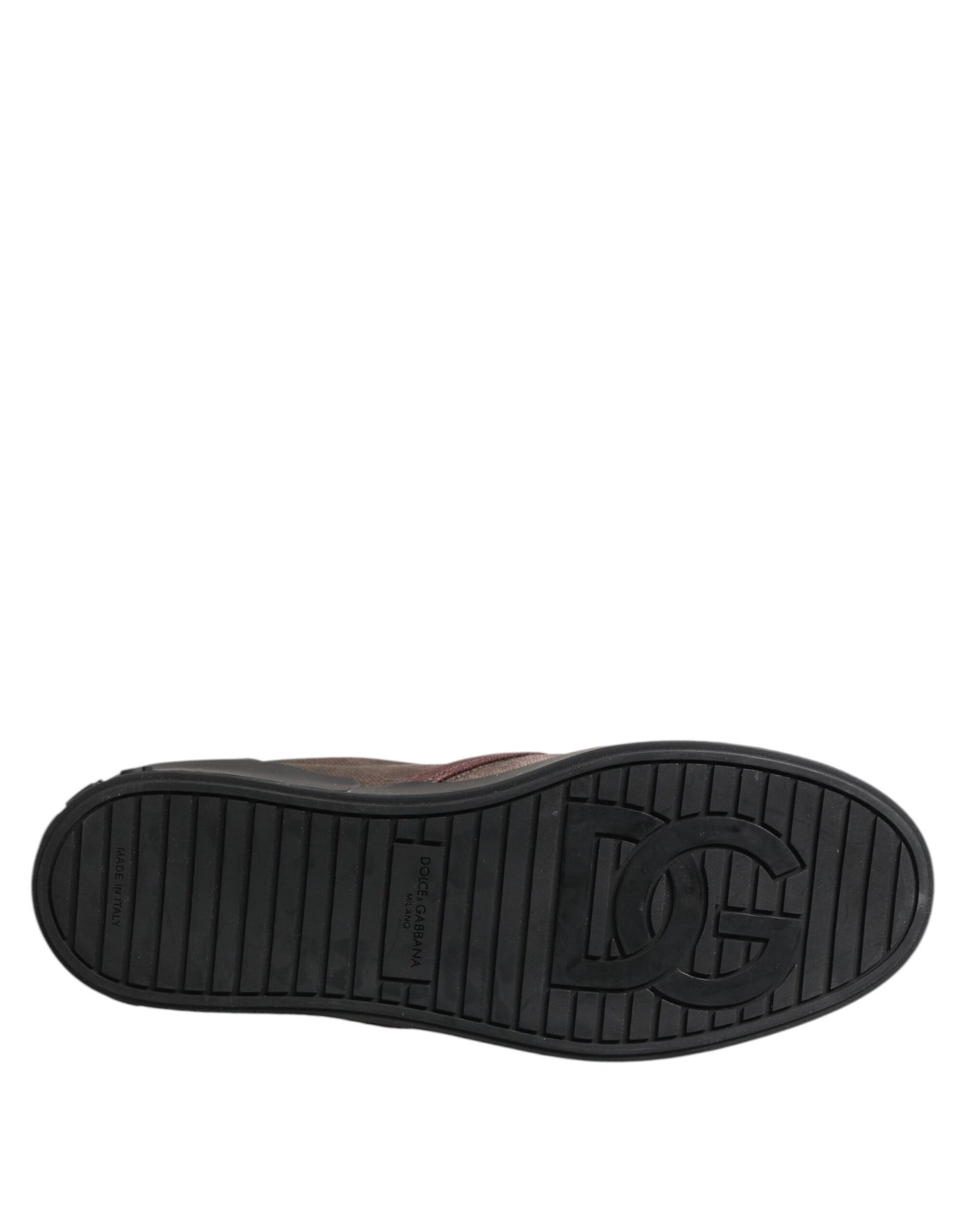 Dolce & Gabbana Multicolor Baumwolle Low Top Slip On Männer Turnschuhe Schuhe