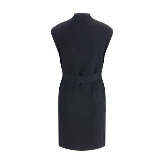 Max Mara Schwarzer Viskose-Mantel