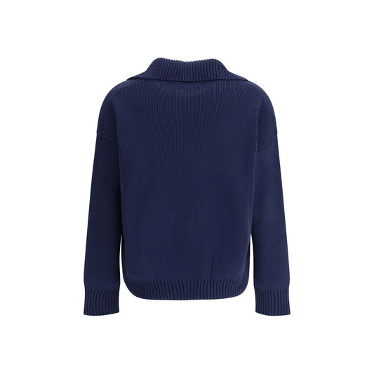 Max Mara Baumwoll-Sweatshirt in Blau