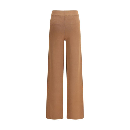Max Mara Braune Viskose-Hose im Casual-Look
