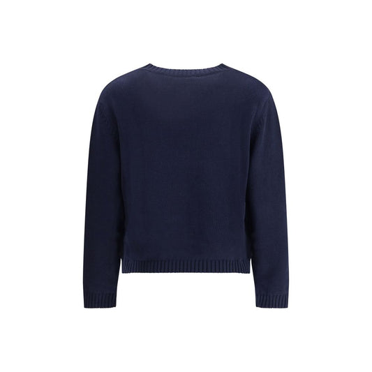 Max Mara Baumwoll-Sweatshirt in Blau