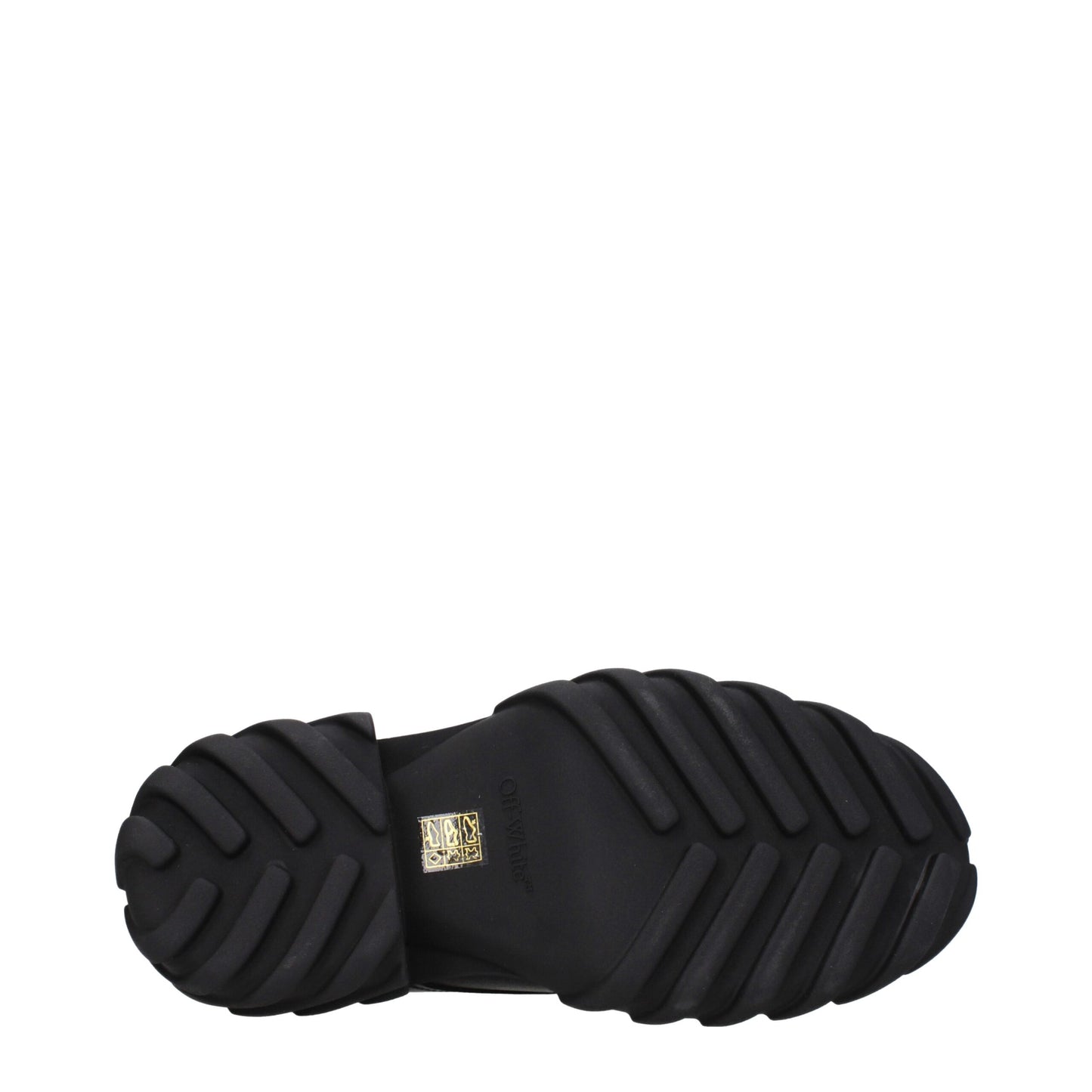 Off-White Schwarze Leder Oxfords und Derbies