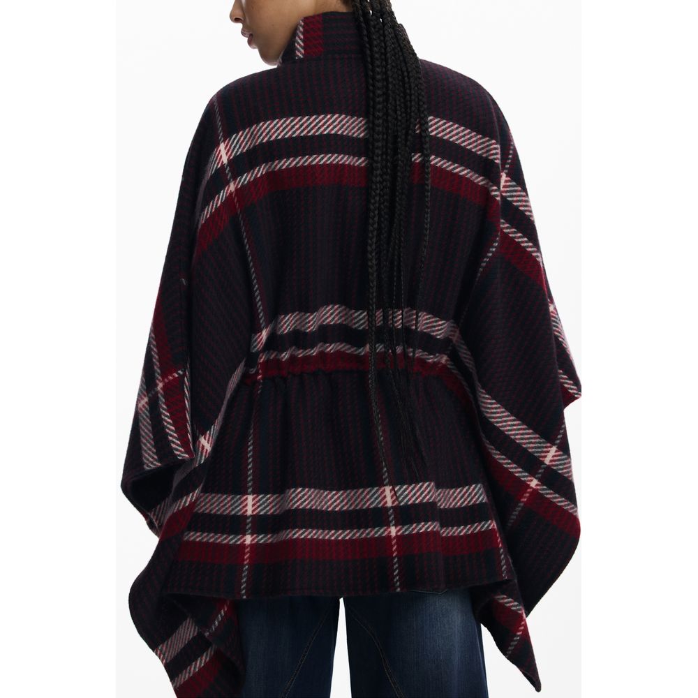 Desigual Schwarzer Polyester Frauen Poncho