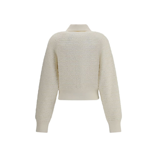 Balmain Weiße Viskose-Bomberjacke