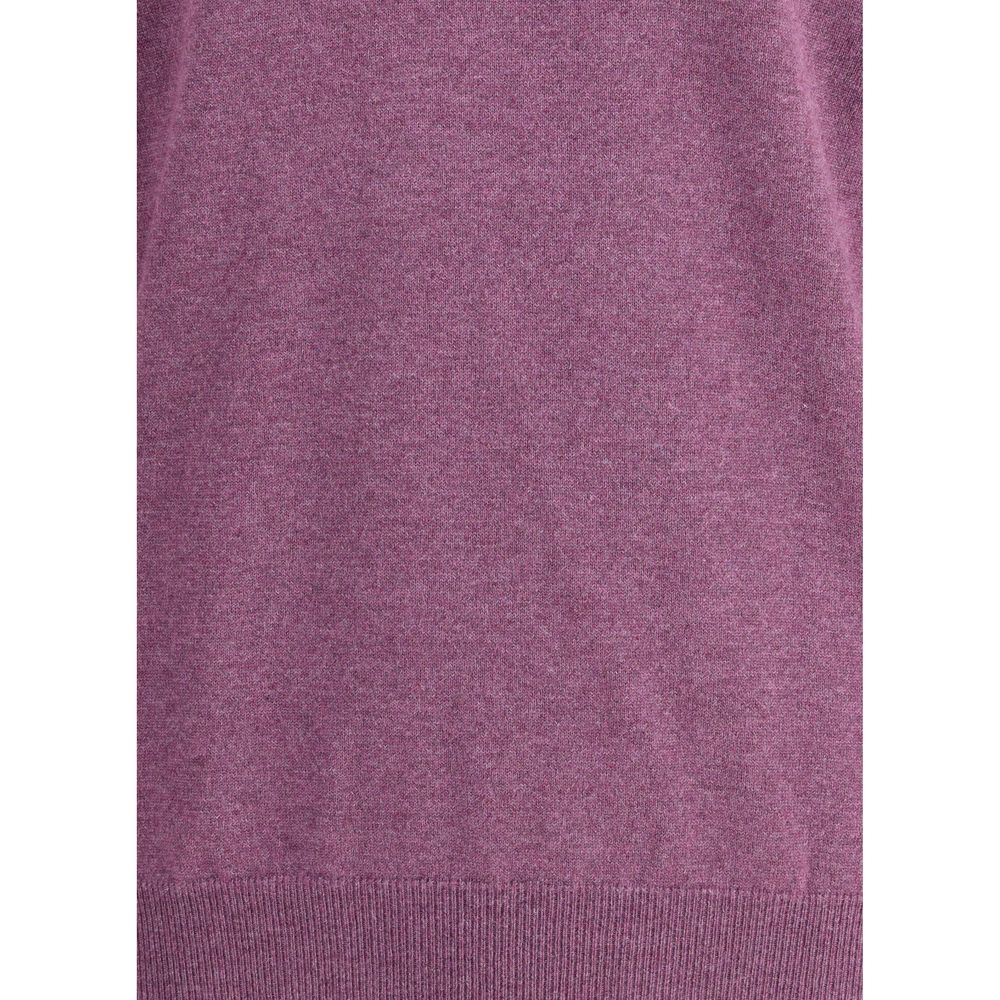Brunello Cucinelli Lila Kaschmir-Pullover aus reinem Kaschmir