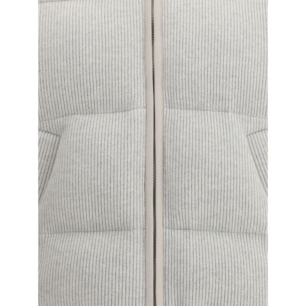 Brunello Cucinelli Elegante Kaschmir-Jacke in Grau