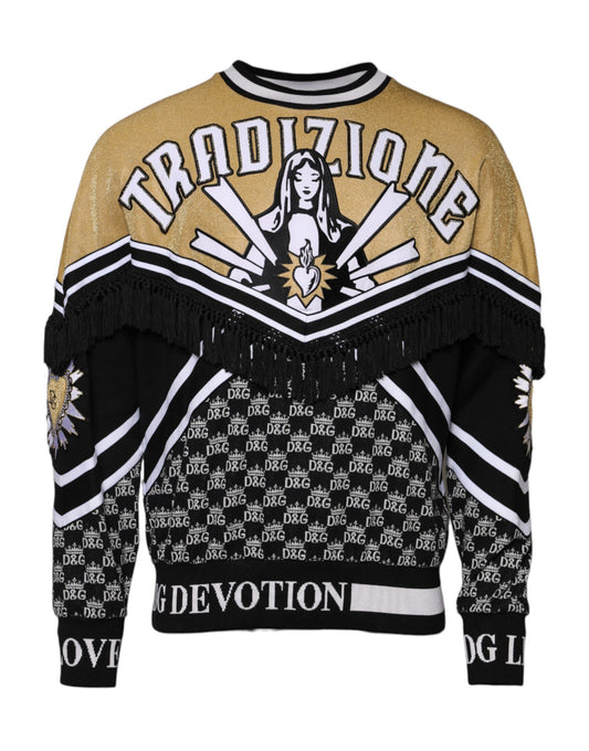 Dolce & Gabbana Multicolor Tradizione E Devotion Sweatshirt Pullover