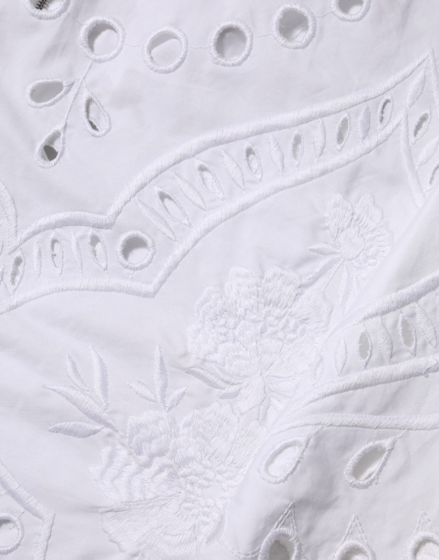 Dolce & Gabbana Weißes ausgeschnittenes Etuikleid in A-Linie Mini-Kleid