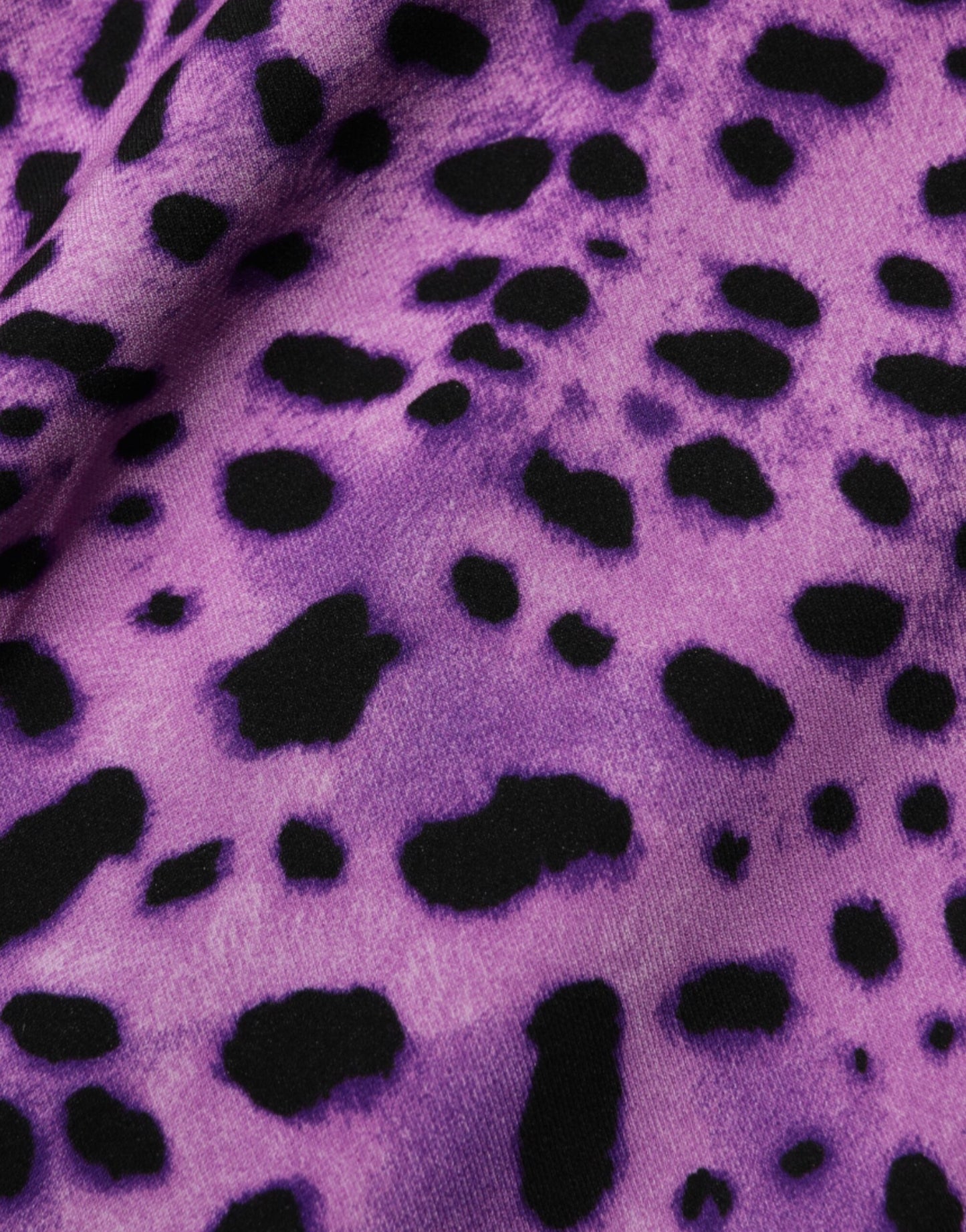 Dolce & Gabbana Violettes Leopardenmantel-Bodycon-Minikleid