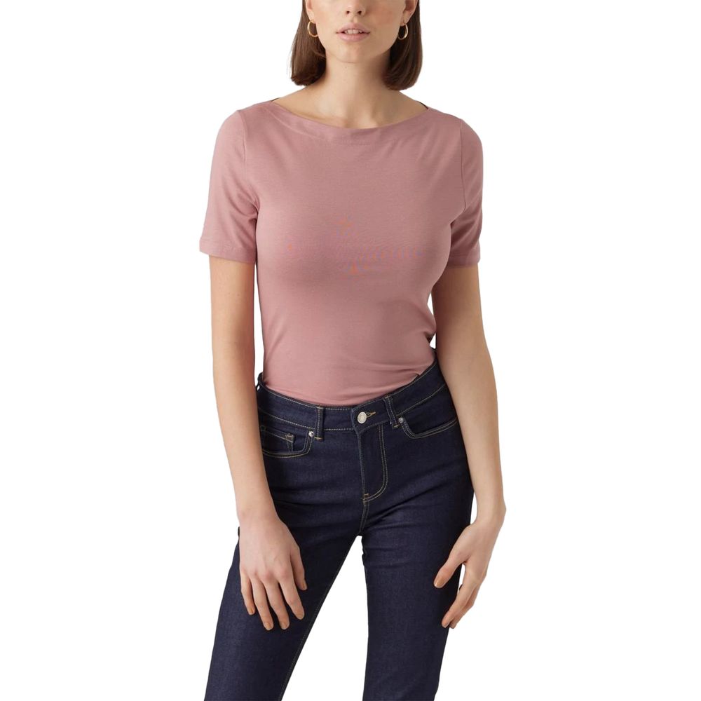 Vero Moda Rosa T-Shirt aus Viskose