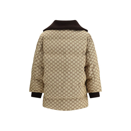 Gucci Beiger Baumwoll-Bomberjacke