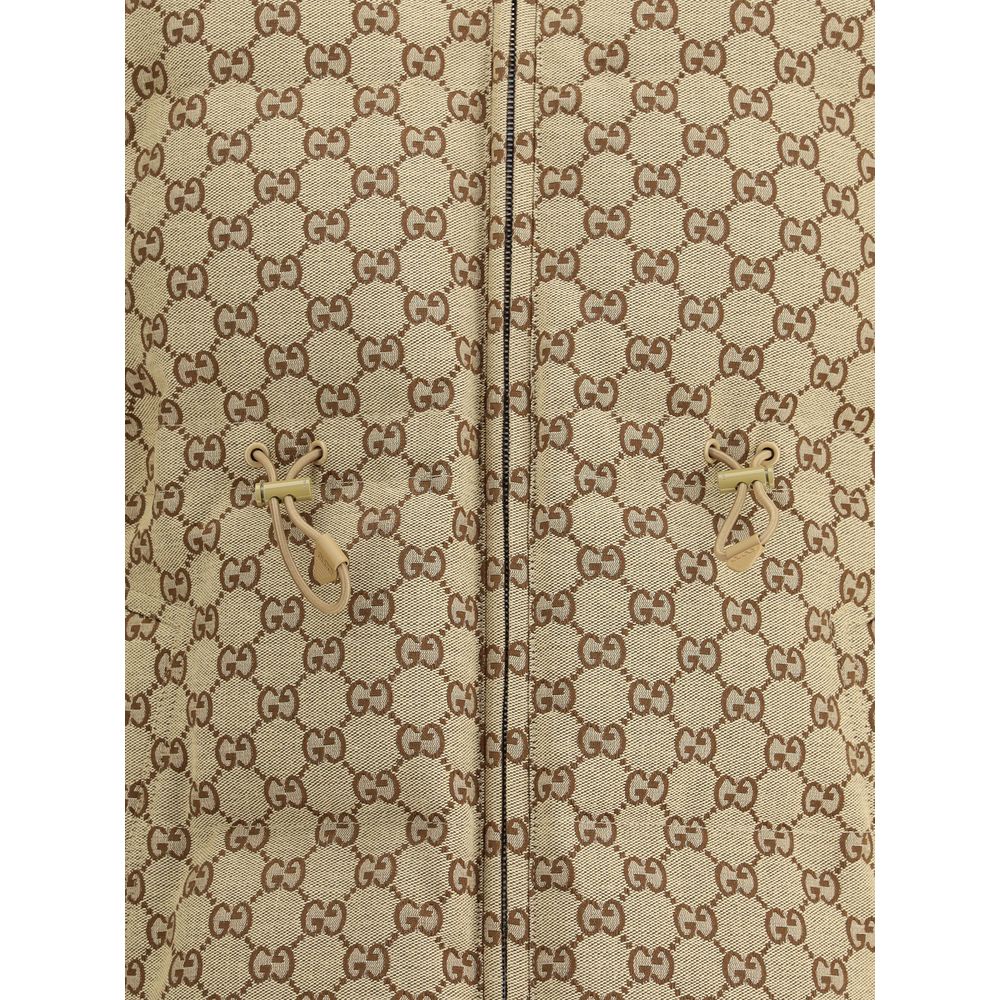 Gucci Beiger Baumwoll-Bomberjacke