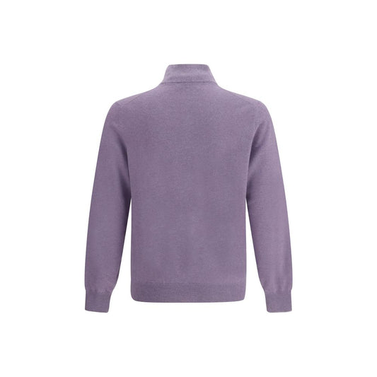 Brunello Cucinelli Lila Kaschmir-Pullover aus reinem Kaschmir