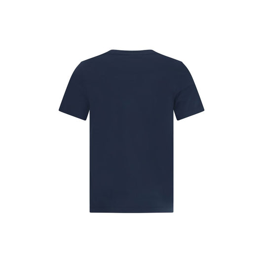 Maison Kitsuné Baumwoll-T-Shirt in Blau